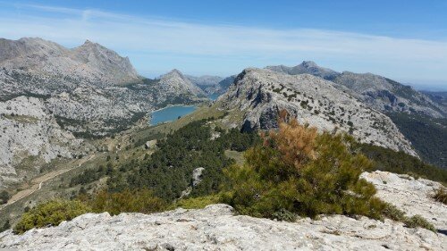 View to Cuber from the summit of L'Ofre