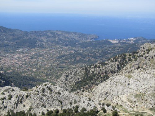 View to Soller from the L'Ofre summit